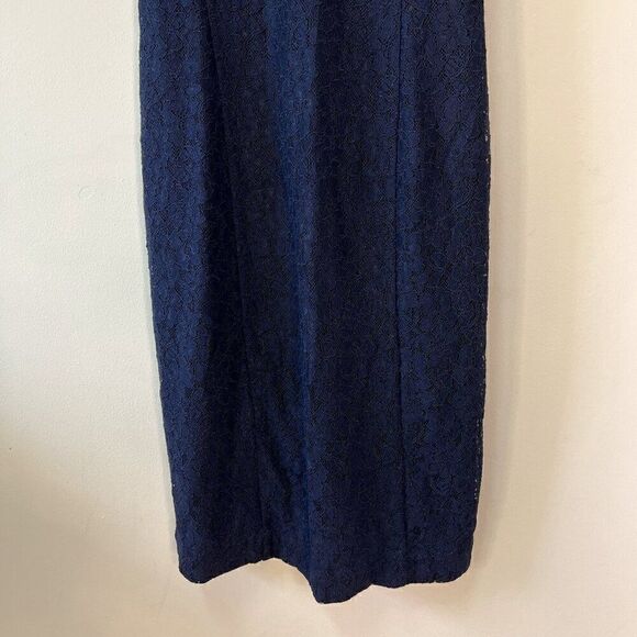 Aritzia Babaton Marsden Blue Lace Sleeveless Dress - Picture 6 of 11